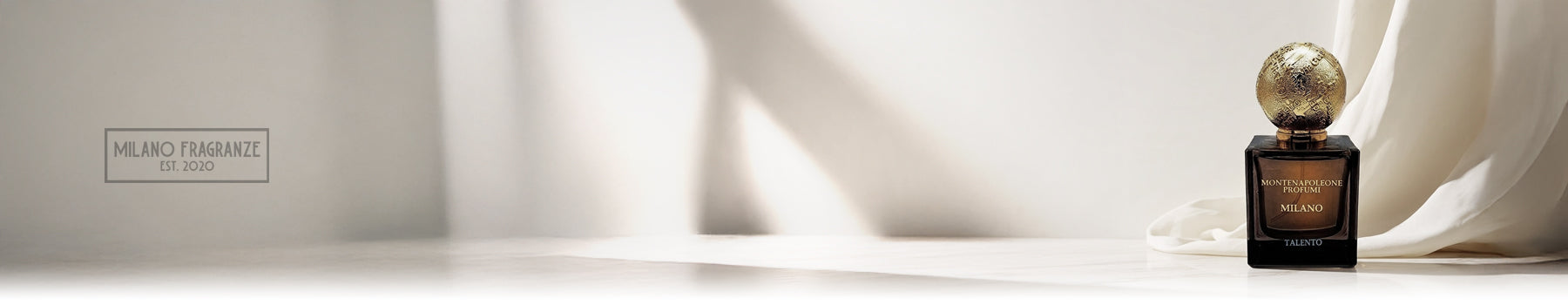 Banner de la colección Montenapoleone Profumi Milán