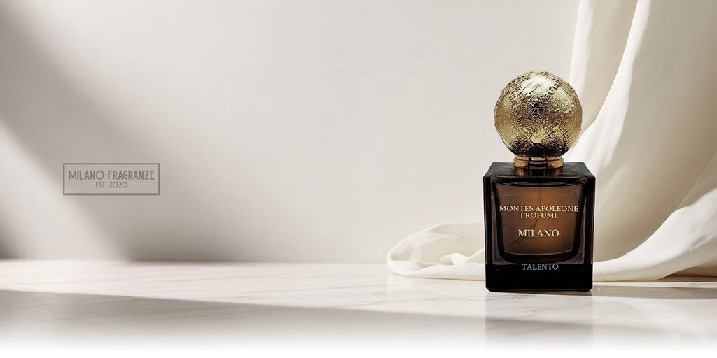Banner de la colección Montenapoleone Profumi Milán