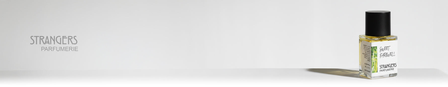 Strangers Parfumerie collection banner